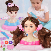 Makeup doll hairdressing toy girl children little Princess tie comb hair simulation doll 6 sets 4 items 3 years old 5