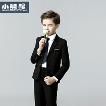  Boys suit suit three-piece 2021 new piano performance suit flower girl dress childrens small suit mens spring and autumn