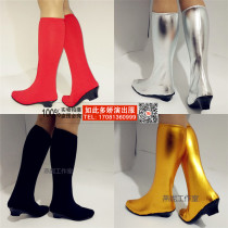 Tibetan and Mongolian dance shoes and boots Womens dance boots receive less national dance performance red elastic long boots
