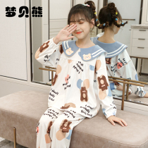 Childrens pajamas girls spring and autumn cotton long sleeves baby thin suits girls princesses autumn home clothes
