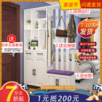 European-style entrance shoe cabinet simple modern hall cabinet door door locker screen partition cabinet living room decoration cabinet combination