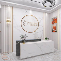 Northern Europe Light Luxury Light Marble Front Wallpaper Background Wallpaper Management Beauty Wallpaper Logo Wallpaper
