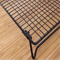 Inverted buckle sticky bread cold cold belt tool leg rack cooling folding mesh rack Cake black mesh does not grill baking