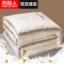 Soybean Fiber Quilt Winter Quilt By Core Thickened Warm Spring Autumn Bedding Dormitory Single Student Cotton Quilted by Four Seasons
