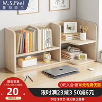 Summary table Bookshelf Student Dormitory Tabletop Shelve Desk Multilayer Containing Shelf Desk Corner Small Bookcase