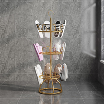 Dry Shoe Rack Home Simple Slippers Rack Rotatable Floor Containing Iron Art Sunning Shoes Outdoor Balcony Shoe Rack