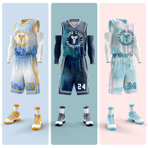 Basketball uniform customized suit mens large size tide competition team uniform training uniform training uniform jersey basketball vest set of team uniform