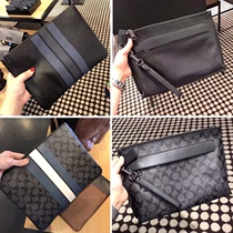 New mens leather wrist mens bag casual hand grip business bag large capacity envelope wallet trendy hand holding leather clip