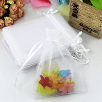 Mesh bag drawstring jewelry mini aromatherapy bag empty lace jewelry small bag pearl yarn bag custom