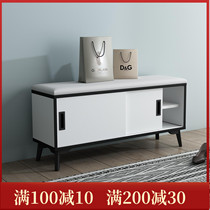 Changing shoes stool Home doorway light and luxurious door Shoe cabinet Entry can be set in push-and-pull style Shoes Stool push door Whole Dress Storage Stool