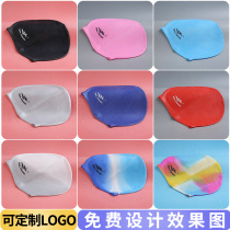 Factory direct adult children silicone cap men and women long hair waterproof ear protection high elastic can be customized logo swimming cap