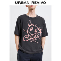 UR2021 spring and summer new mens fashion funny cartoon round neck woolen short-sleeved T-shirt MV21R9BN2000
