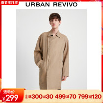 UR2021 Fall Winter New Men's Fashion Casual Long Sleeve Thin Loose Trench Coat ML32S1DE2000