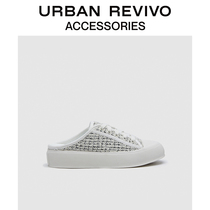 URBAN REVIVO2022 Spring new products Ladies accessories elegance Baotou slippers AW12TS4E2000