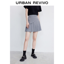 UR2021 autumn new womens sweet cool Academy style pleated short thin A- shaped skirt WV27R5AE2000