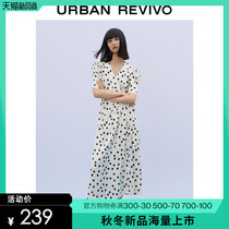  (Dance Series)UR2021 Autumn new womens polka dot strap treasure dress WG30S7BE2005