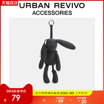 URBAN REVIVO2021 autumn and winter New Women accessories trend rabbit pendant AW34TABN2000