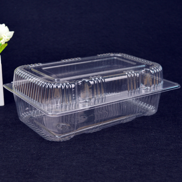 Huaxin Tiancheng disposable plastic box rectangular fruit transparent plastic box 100 food lunch boxes