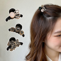 Bear rhinestone small grab clip hair accessories small female Korean rabbit hairclip bangs clip hair grip side headwear hair card