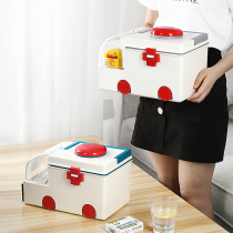 Large-capacity Family medicine box drug drug storage box cartoon childrens first aid medicine box ambulance medical box
