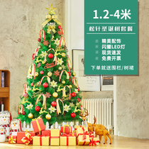 1 5 1 8 3 4 meters pine needle encryption package Shopping mall hotel scene layout Large Christmas Tree decoration ornaments