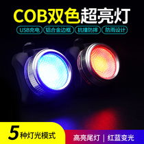 Bicycle night riding light tail light mountain bike light USB charging burst warning light bicycle light cycling equipment accessories