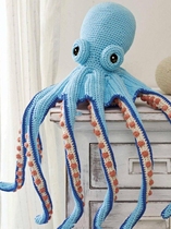 Hand DIY wool crochet big octopus doll toy electronic illustration tutorial