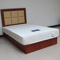 Custom Hotel Guesthouse Apartment Furnished Bed Frame Guest Room With Bed Complete 1 m Bed 1 2 m Soft Bag Headboard Lean