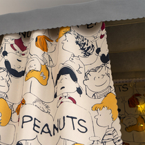 Bed curtain dormitory girl upper shop strong shade curtain student bedroom under the curtain curtain veil yarn mosquito net integrated cartoon male