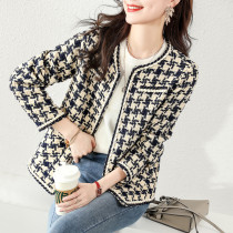 Foreign trade original single Italian womens clothing export European products Chiroe Jacket Womens small fragrant style French soft tweed short jacket