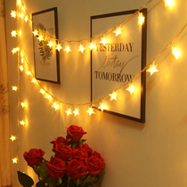 Star lighting Net red romantic room layout ins dormitory decoration New Year lights flashing lights string lights Full of Sky stars