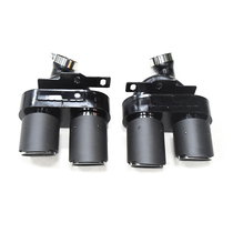 Suitable for 19 to 21 Audi A6A7C8 exhaust pipe modification S6S7 four carbon fiber AK tail throat real air outlet tail mouth