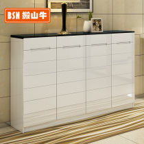  Shoe cabinet household door large-capacity entry door entry locker modern simple door ultra-thin foyer entrance cabinet