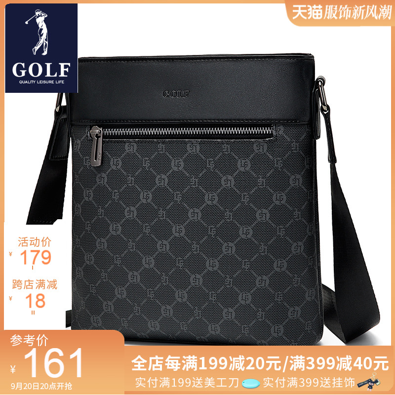 GOLF Crossbody Bag Men's New Business Bag Casual Printing Shoulder Bag Men's Bag Old Flower Small Backpack Fashion Trend