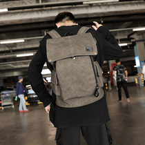 European and American mens shoulder bag business leisure computer leather backpack travel bag simple fashion trend school bag