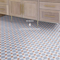Nordic geometric pattern tiles floor tiles guest restaurant kitchen non-slip floor tiles bathroom floor tiles wall tiles 200x200