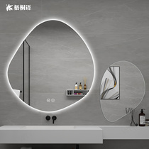 Anomalous decorative mirror irregular bathroom mirror hanging wall design make-up mirror with light toilet smart mirror touch screen