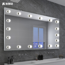 Beauty Mirror Wall-mounted Beauty Salon Bathroom Mirror Led Makeup Mirror Shine Intelligent Dresser Wall-mounted Wall Style