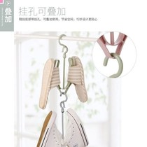 Douyin same Model (1-10 pieces) windproof multi-purpose sunning shoe rack balcony small clothes hanger shoe rack creative hanger