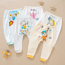 Baby large pp pants slim summer care belly spring fall sleeping pants boy fart pants autumn pants children long pants baby pants