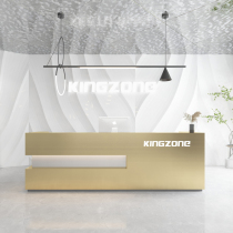 Custom stainless steel company Beauty salon reception desk Clothing store Barber shop Light luxury commercial bar counter cashier