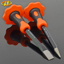 Huafeng giant arrow stone chisel fitter front steel chisel tip flat alloy steel chisel iron professional stone chisel chisel