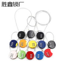 Steel wire password lock motorcycle helmet mountain bike bicycle padlock zinc alloy anti-rust anti-theft lock rope