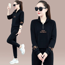 High-end brand early spring and autumn sportswear suit suit women 2021 New European station sweater fashion casual two-piece set