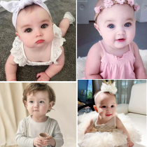 Foreign foreign baby photo wall stickers big eyes bb stickers high face value paintings cute baby posters cute doll pictorial