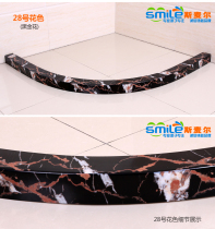Multi-province New thickened K fan-shaped water retaining strip marbled bathroom shower bathroom waterproof strip