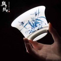 Kung Fu Tea Set Jingdezhen Hand-painted Blue and White Porcelain Chinese Home High-grade Ceramic Teapot Cover Bowl Tea Cup Gift Box