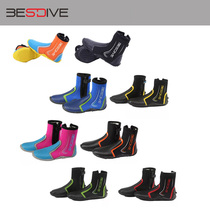 Bestdive diving boots 5mm fashion high bang men and women diving boots Beach surfing