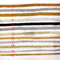 Centipede lace performance clothing accessories DIY material ancient costume opera national clothing accessories gold and silver silk lace webbing