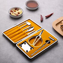 Eating crab tools crab Eight pieces Home Crab Crater Crab Scissors Eat Hairy Crab Special Tool Suit